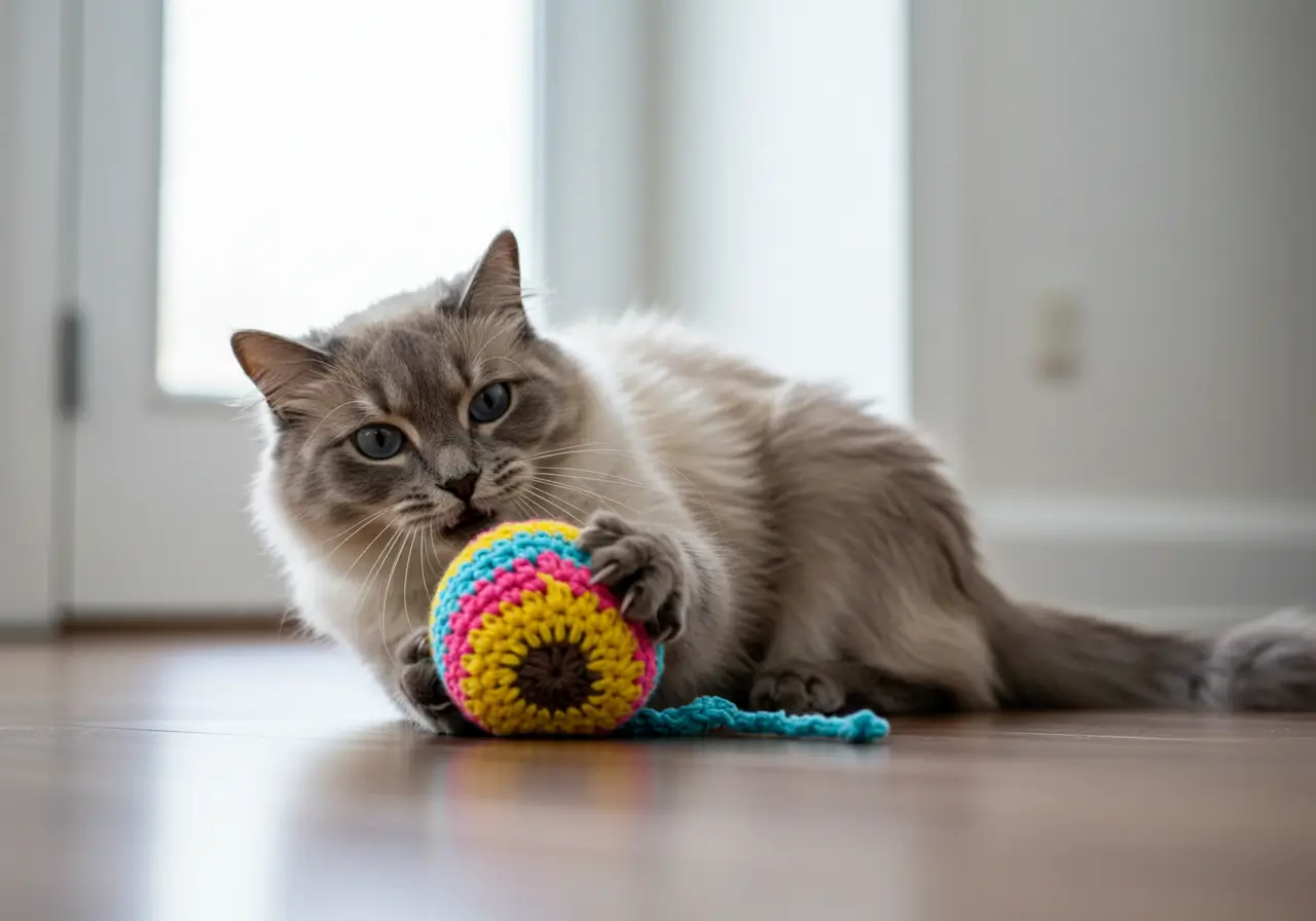 Are crochet cat toys Safe