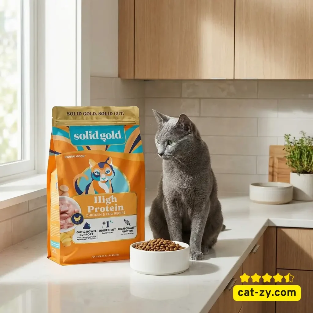 Russian Blue cat with premium dry food, Russian Blue Cat Cost cat-zy