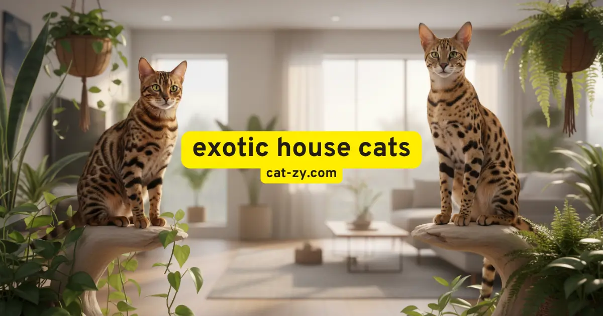 A group of exotic house cats sitting comfortably, wondering can cats eat yogurt at cat-zy.