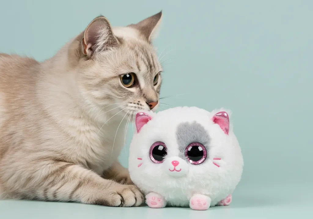 TY Muffin Cat Beanie Ball
