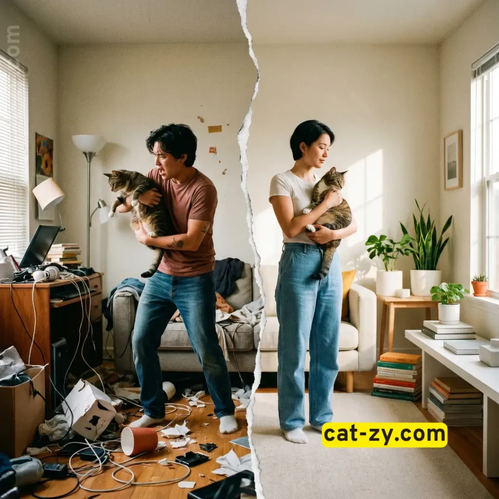 A visual representation of avoiding common myths and mistakes when looking into hypoallergenic cats for adoption on cat-zy.