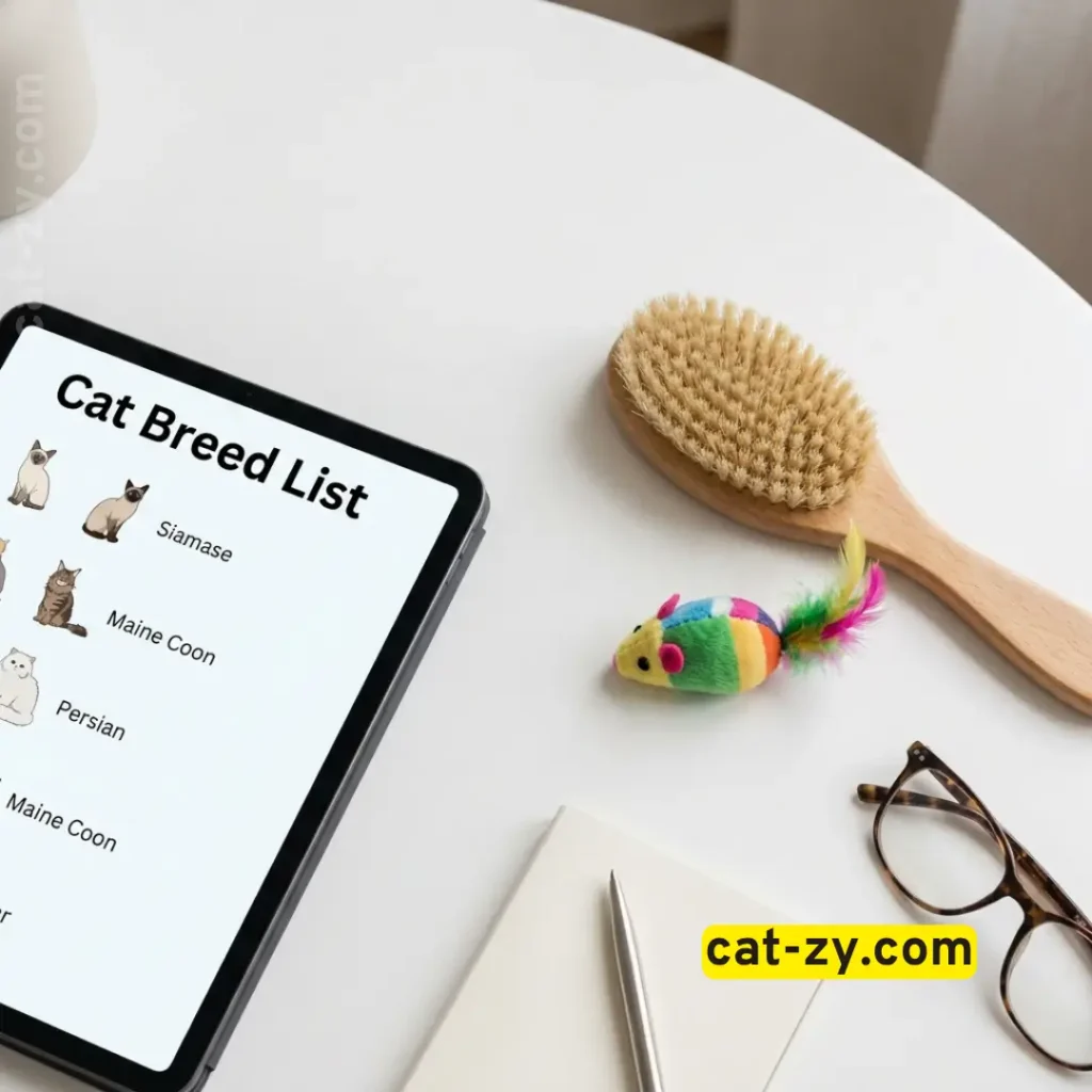 Researching the top 100 breeds of cats using cat-zy resources