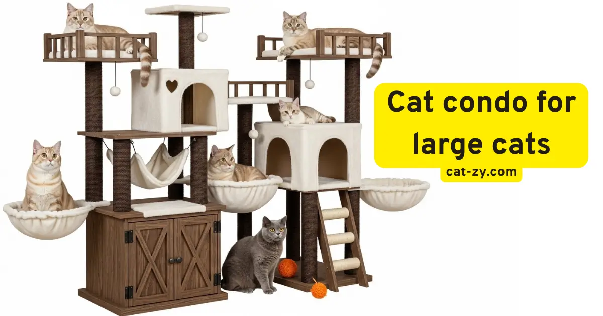 Cat condo for large cats _ cat-zy