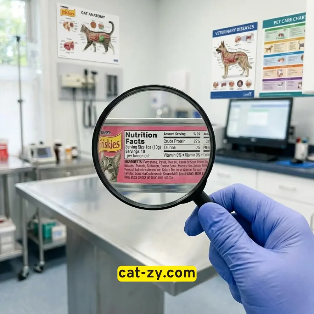 Analyzing Friskies cat food ingredients at cat-zy.