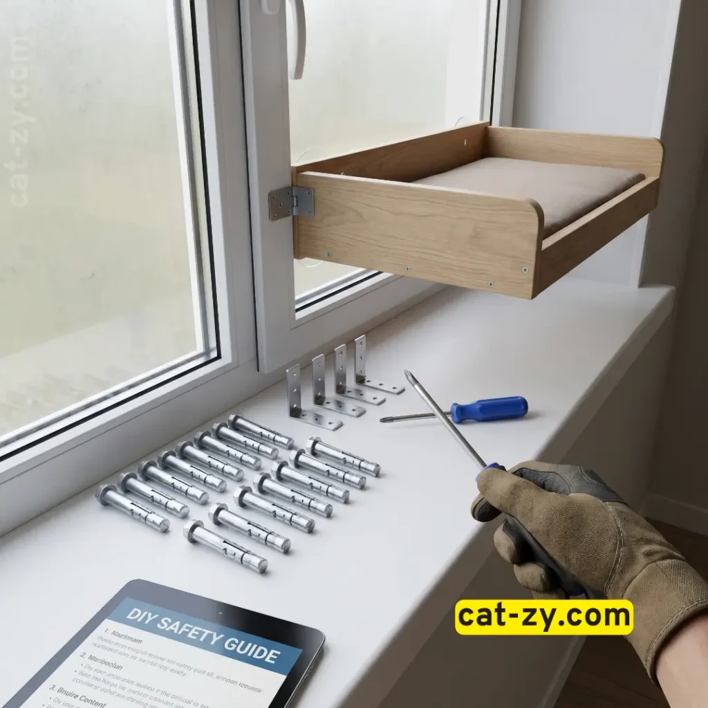 Step by step safe installation of a cat window box by cat-zy