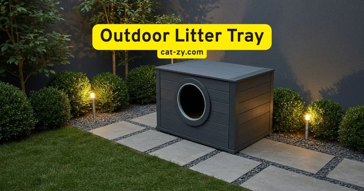outside litter tray _ cat-zy