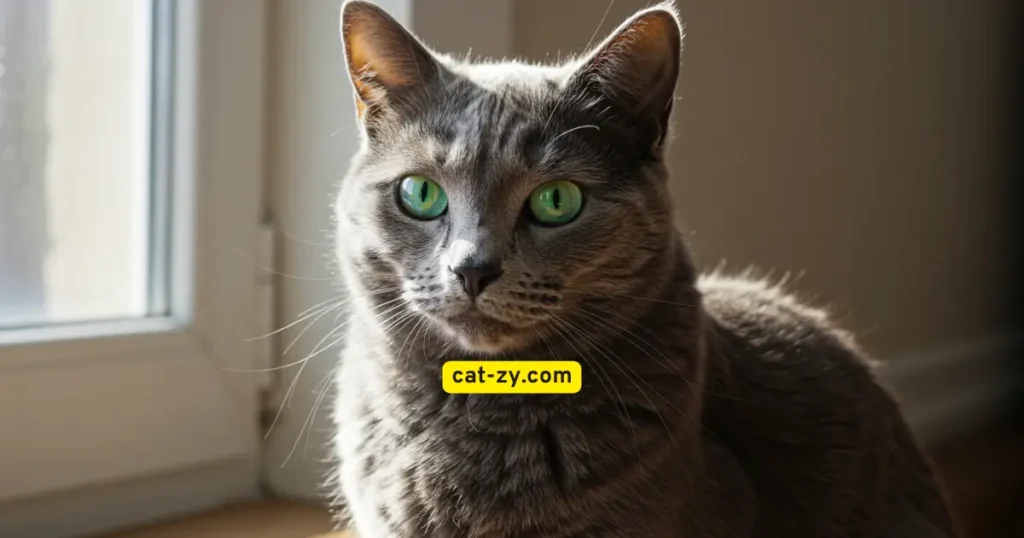 Russian Blue _ Grey Feline _ cat-zy.com