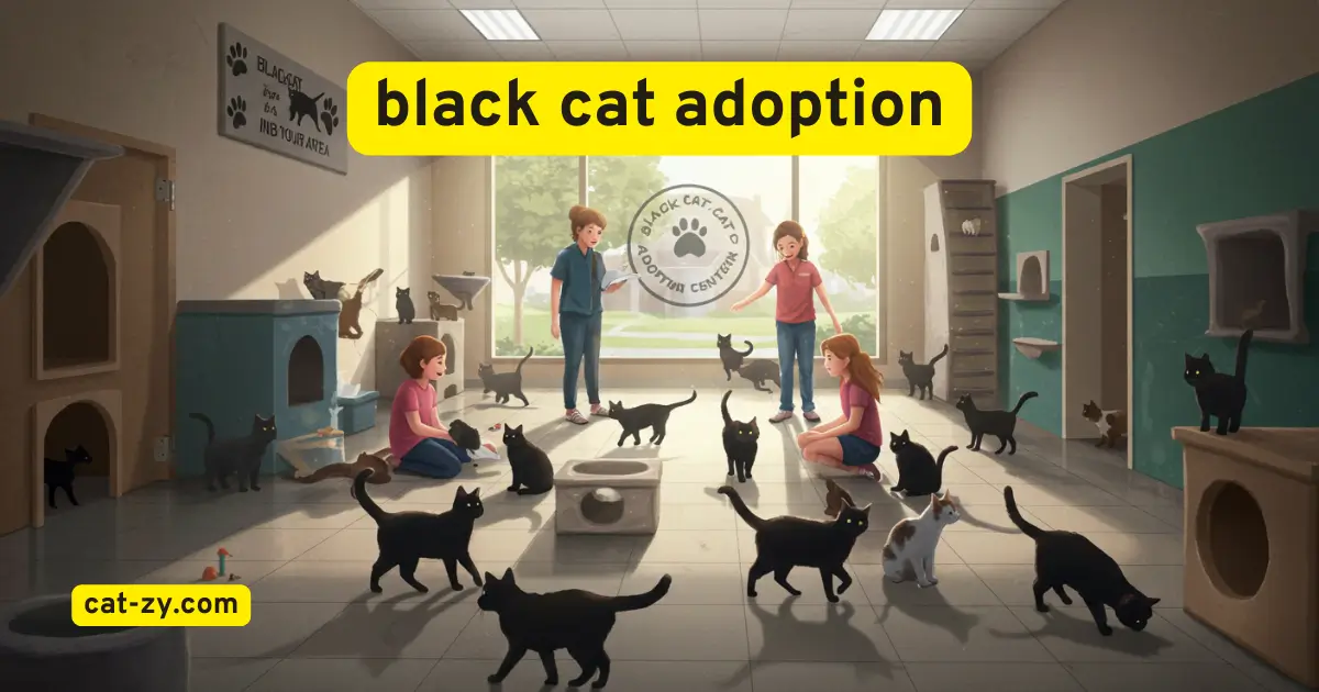 black cat adoption _ cat-zy