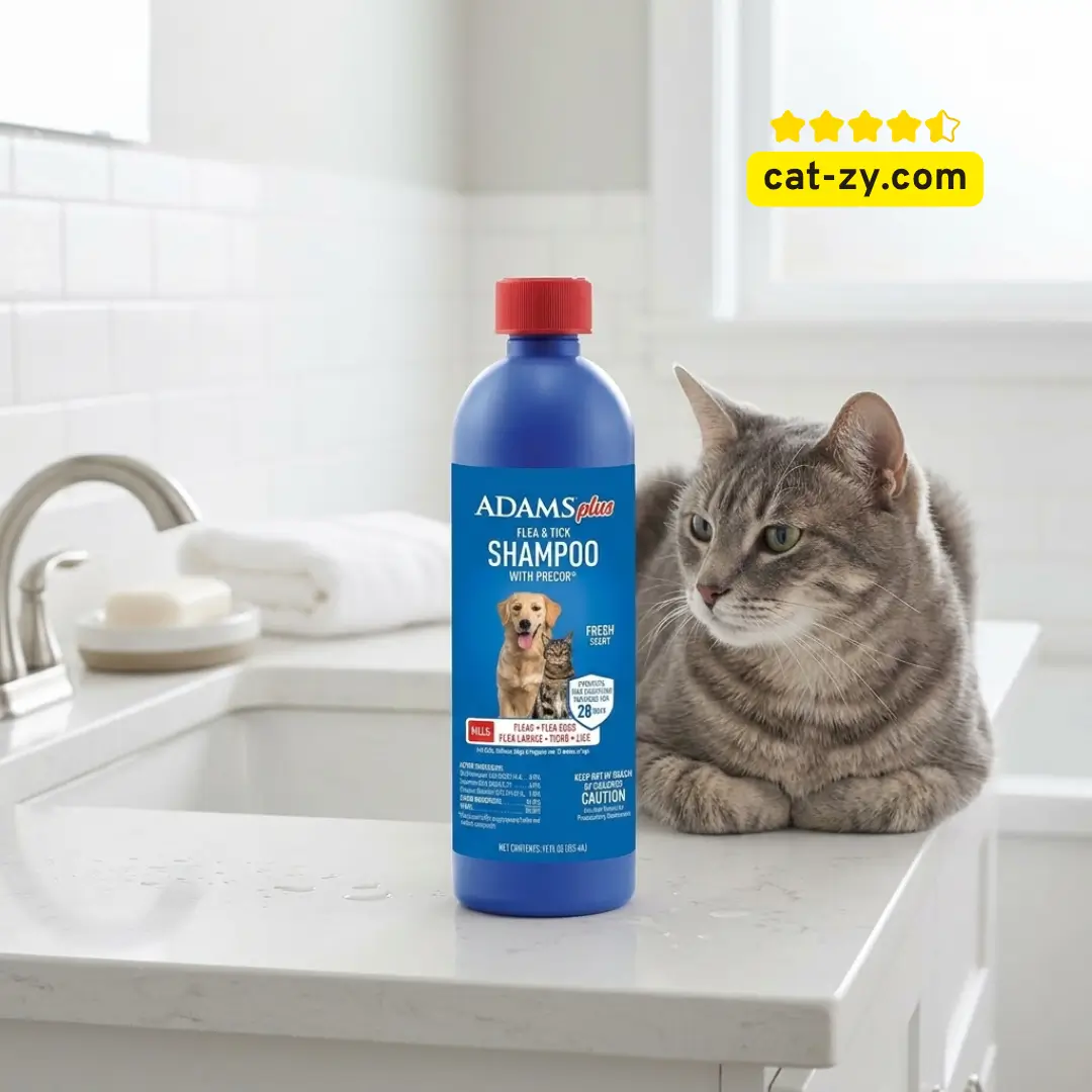 Adams Plus Flea and Tick Shampoo for Cats and Dogs - best cat grooming