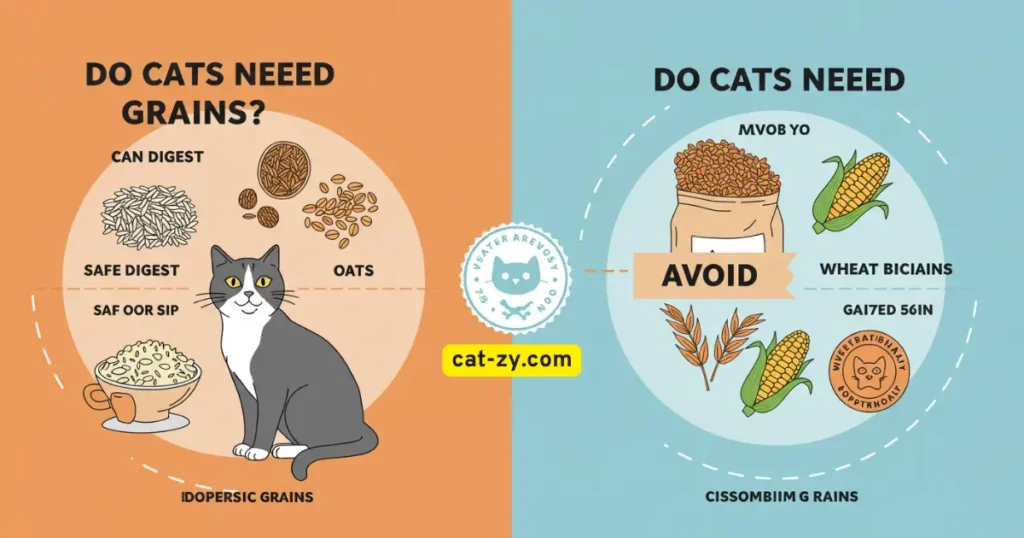 Cats Can Digest Some Grains _ Do cats need grains _ cat-zy.com