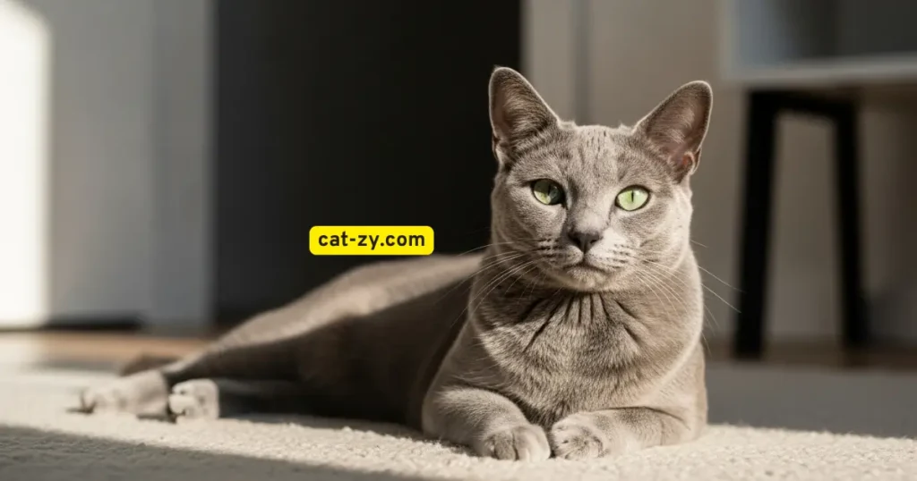 Russian Blue _ Cat Breed Grey and White _ cat-zy.com