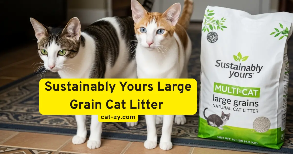 Sustainably Yours Large Grain Cat Litter _ cat-zy