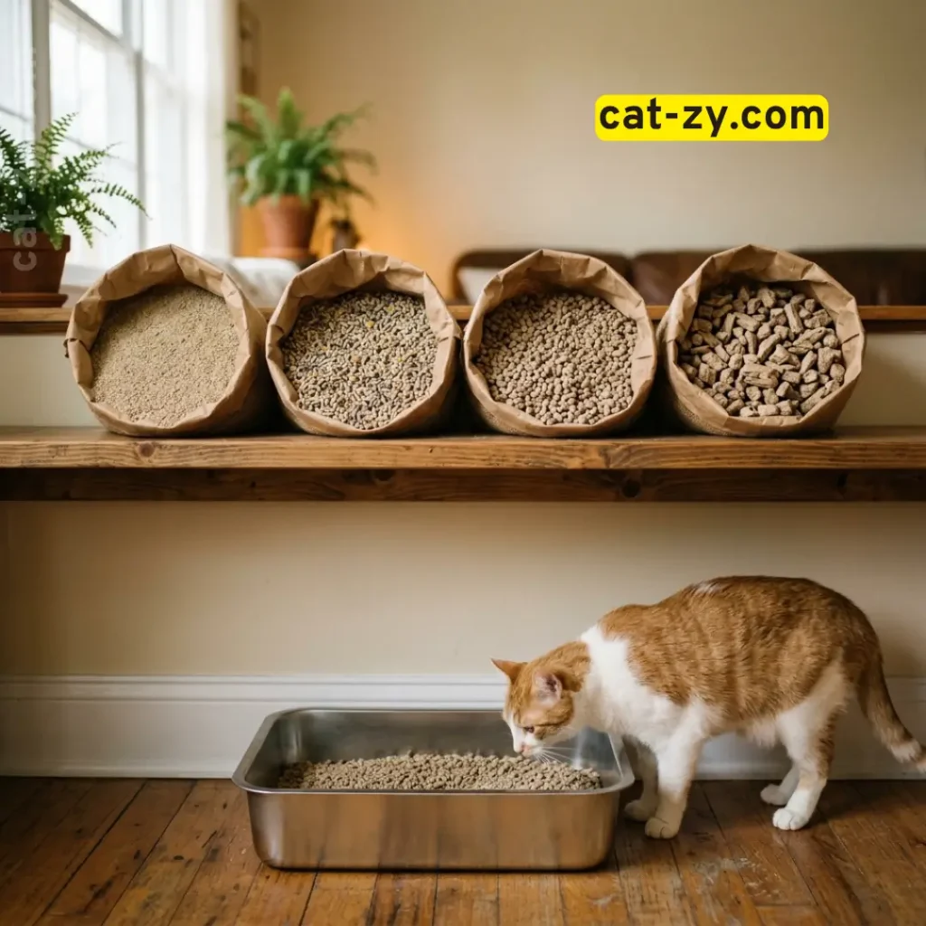 Sustainably yours product line of plant based litter formulas, cat-zy