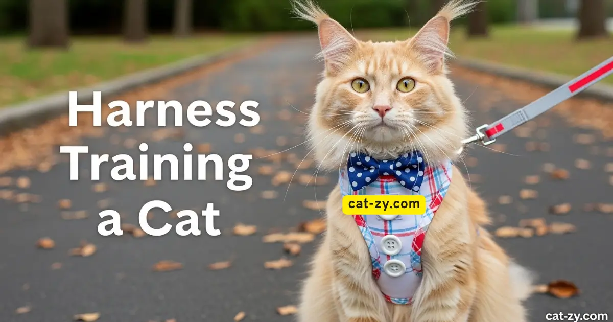 harness training a cat _ cat-zy.com