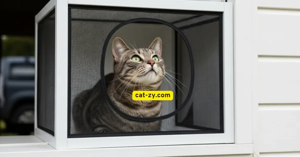 Training Your Cat to Enjoy Their Window Cat Box _ cat-zy
