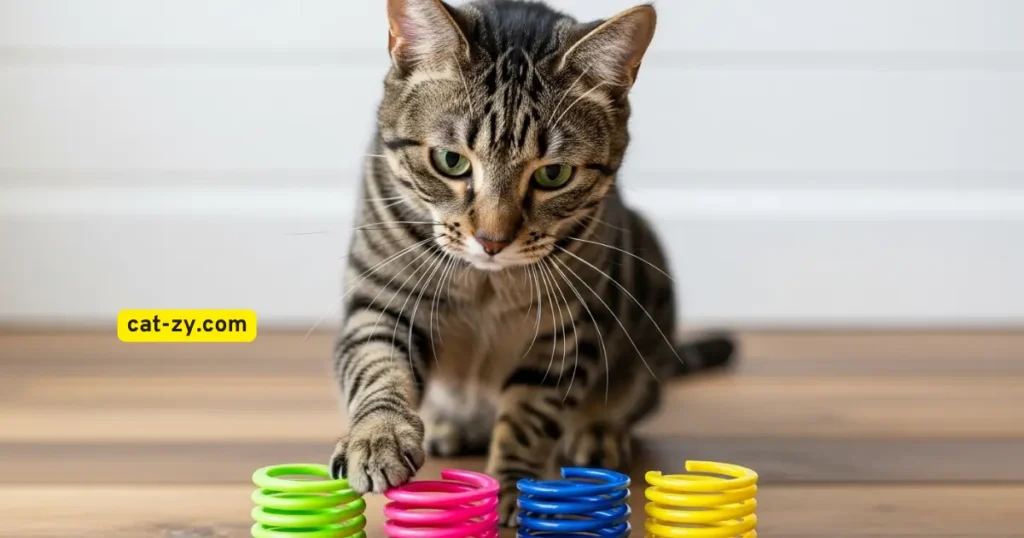 Cat Toy Springs _ cat-zy _ Great Exercise for Indoor Cats