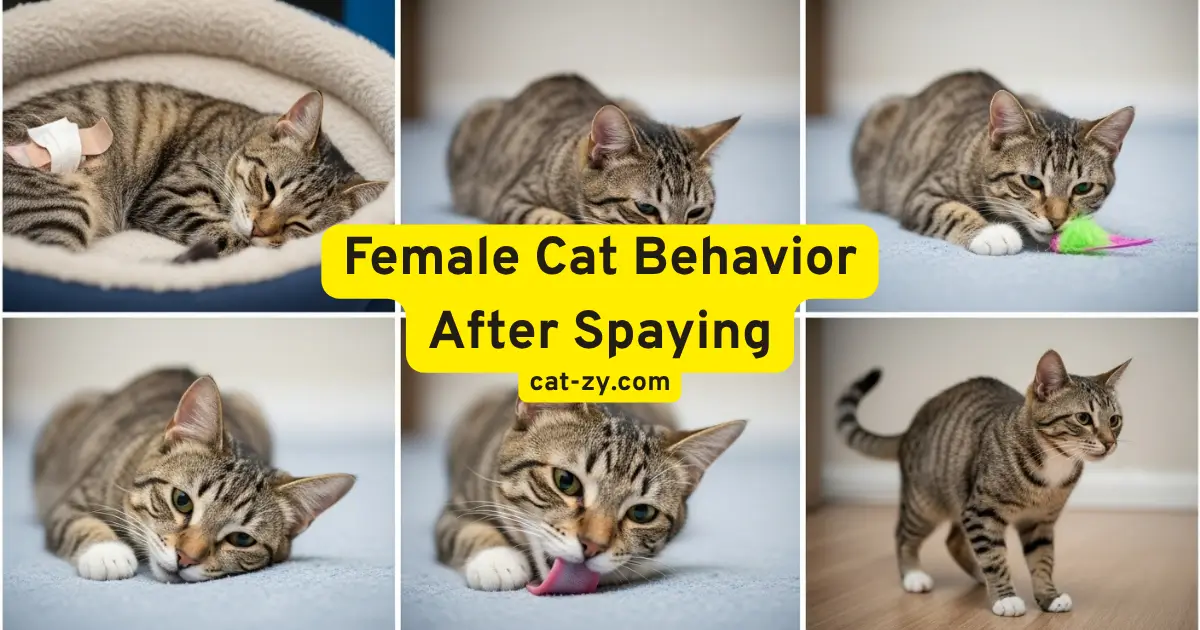 Female Cat Behavior After _ cat-zy