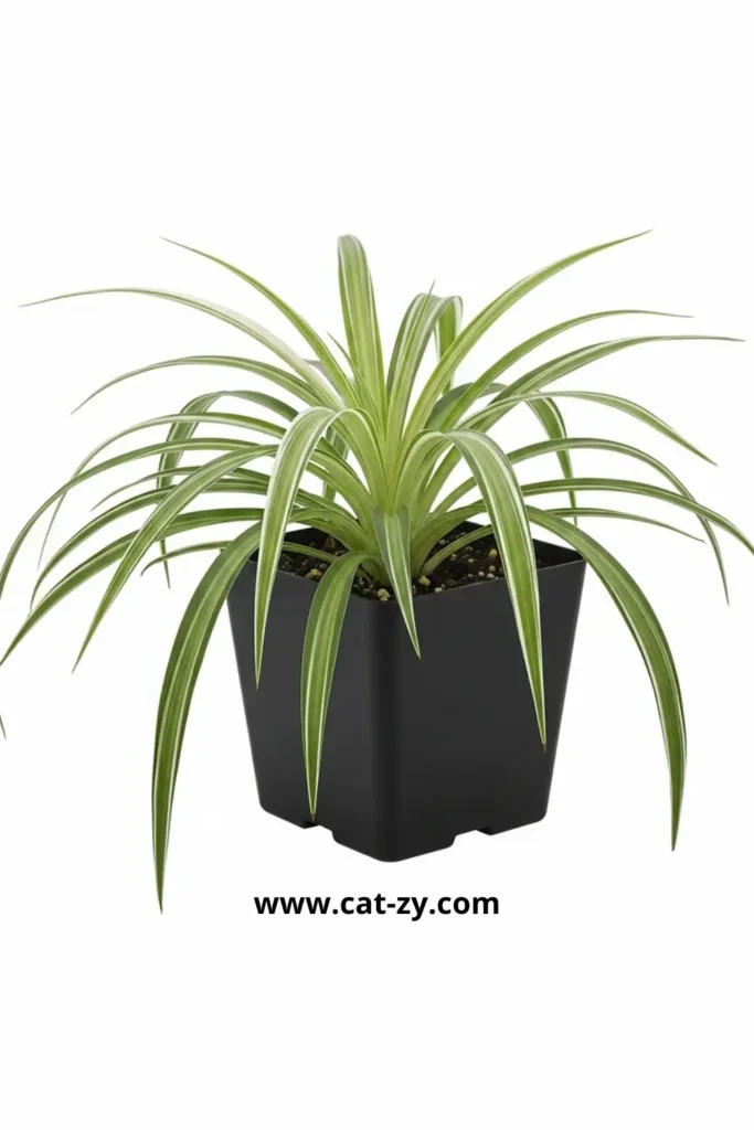 Spider Plant (Chlorophytum comosum) _ cat-zy _ Cat Safe Plants