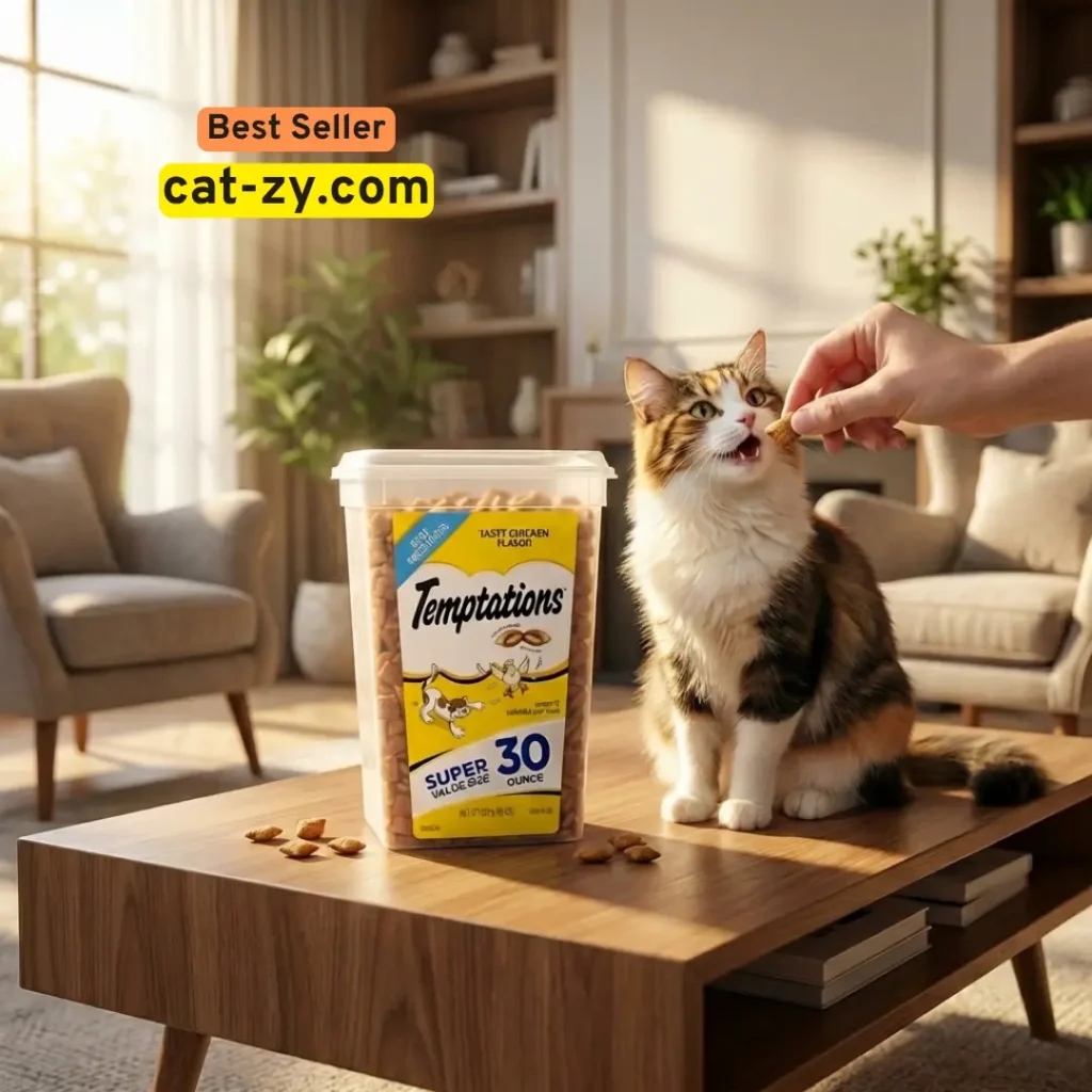 Temptations Classic Crunchy and Soft Cat Treats - Tasty Chicken Flavor (30 oz. Tub)