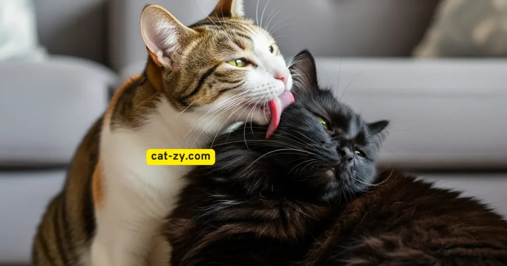do cats groom each other _ cat-zy _ Common Grooming Locations and Techniques