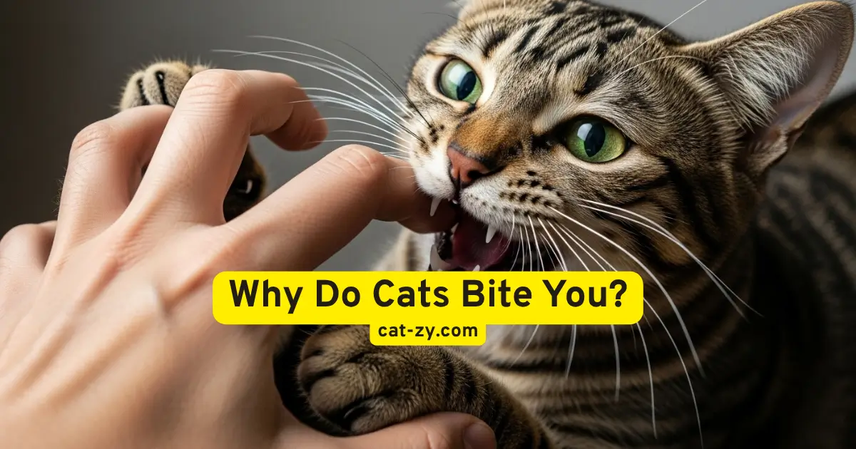 why do cats bite you _ cat-zy