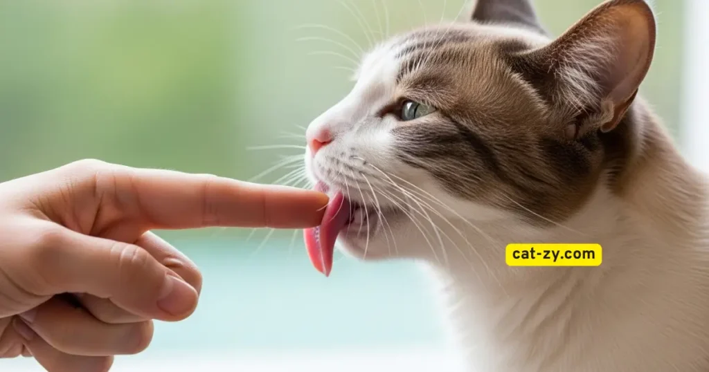 why do cats lick you _ cat-zy _ Seeking Attention or Playtime