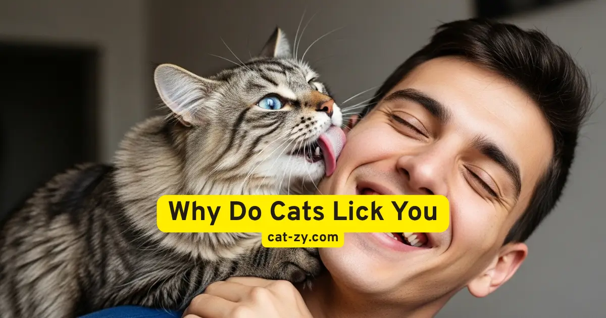 why do cats lick you _ cat-zy