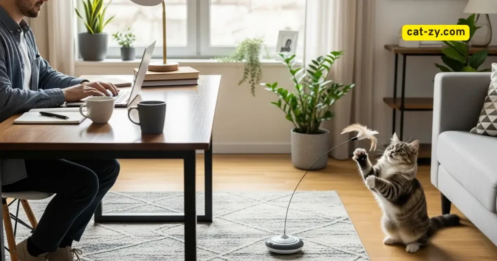 Perfect Solution for Busy Cat Parents _ Remote Control Cat Toy _ cat-zy