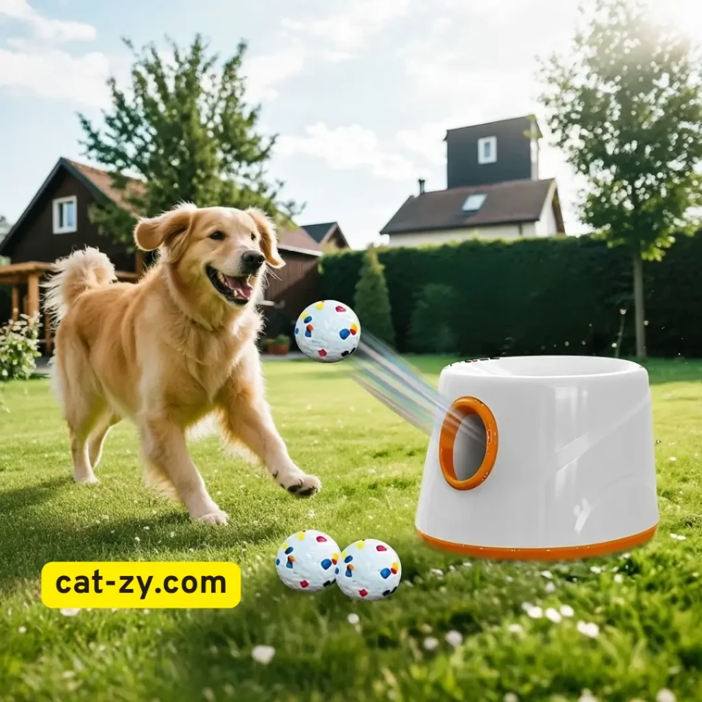 Automatic Ball Launchers and Chasers _ Dog and Cat Toys _ cat-zy