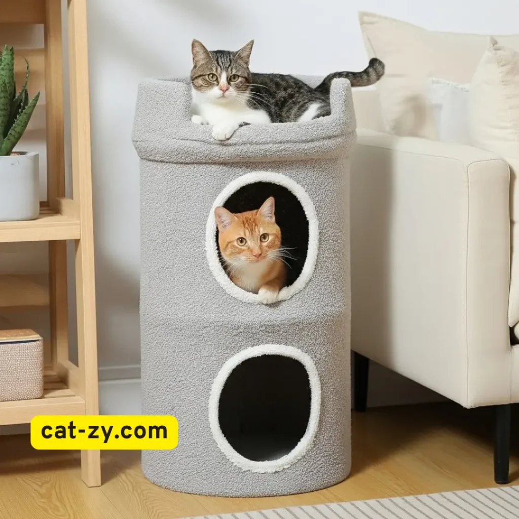 Cat Tree Condos with Hideaways _ big cat tree _ cat-zy