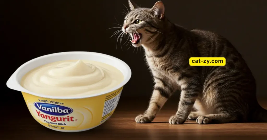 Cats and Vanilla Yogurt A Dangerous Combination _ cat-zy