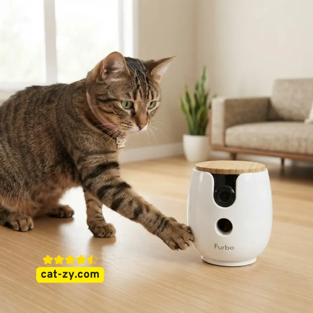 Furbo Mini 360 Camera featured on cat-zy guide to dog and cat toys