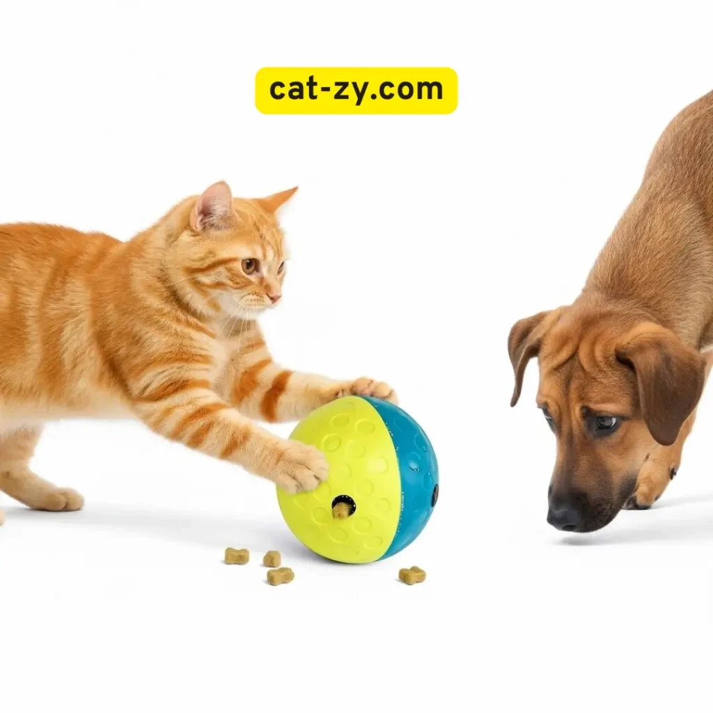 Interactive Puzzle Feeders _ Dog and Cat Toys _ cat-zy