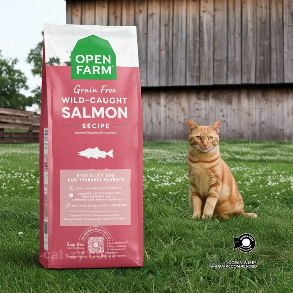 Open Farm Wild-Caught Salmon Dry Cat Food _ cat-zy