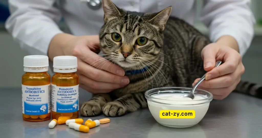 Yogurt Can Help Cats on Antibiotics _ cat-zy