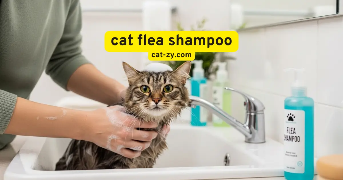 cat flea shampoo _ cat-zy