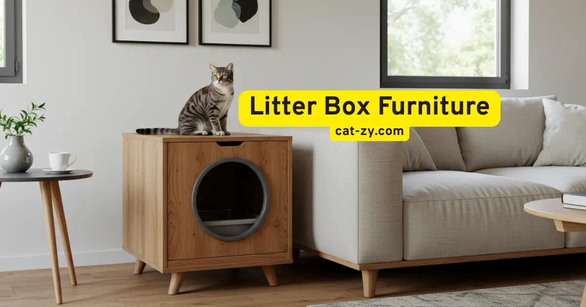 litter box furniture _ cat-zy