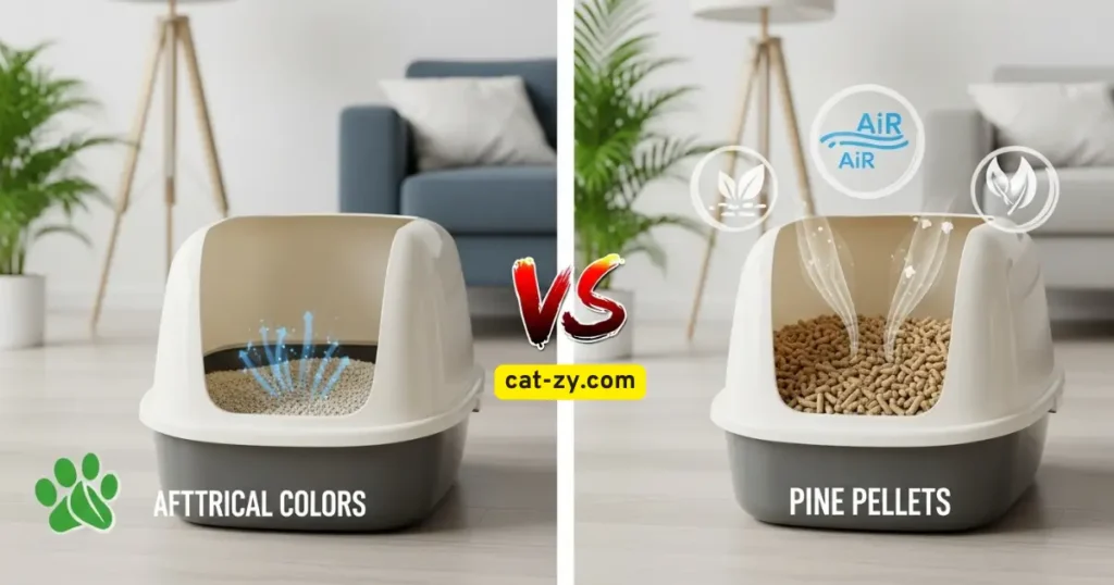 pine pellets for cats litter Eliminate Odor _ cat-zy