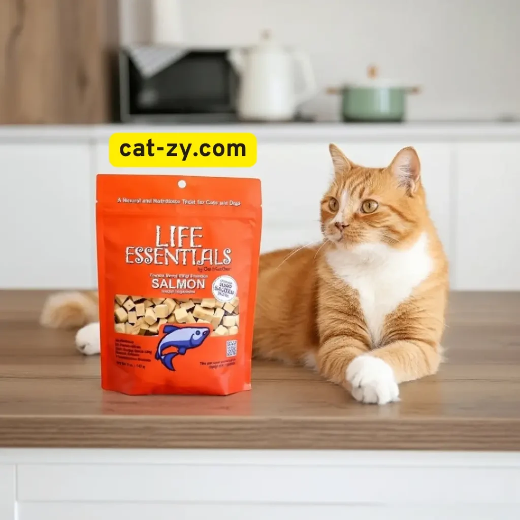 salmon-based treats _ cat-zy