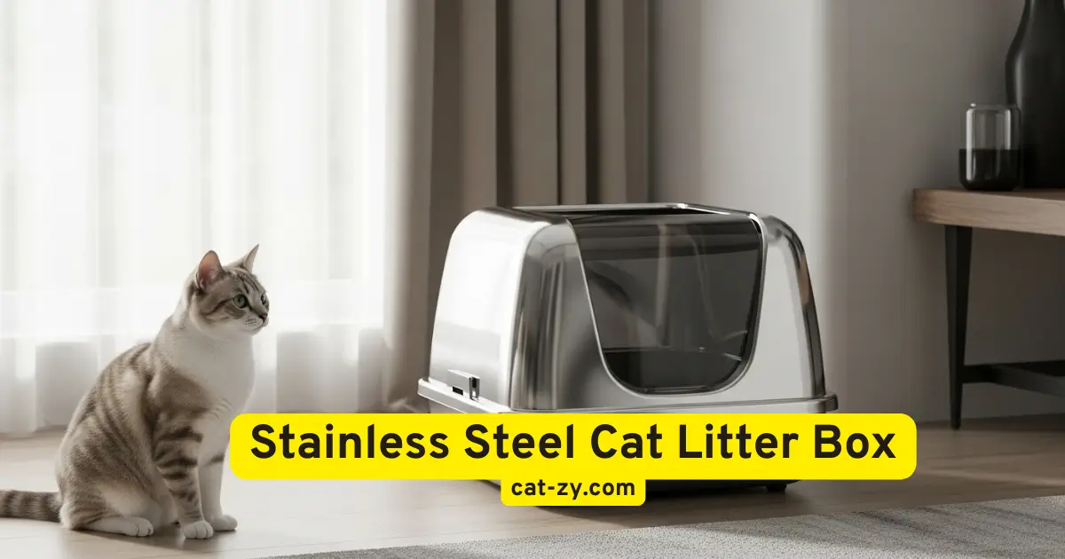 stainless steel cat litter box _ cat-zy