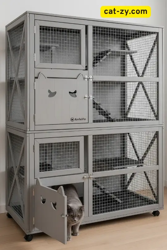 Aivituvin Cat House Outdoor Catio Cat _ cat-zy