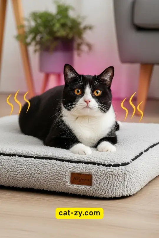 Heated cat bed for cats _ cat-zy