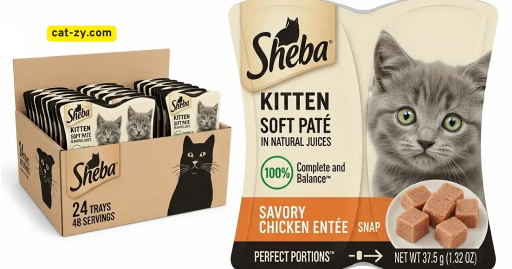 Sheba Perfect Portions Kitten Wet Cat Food Pate Chicken Entree _ cat-zy