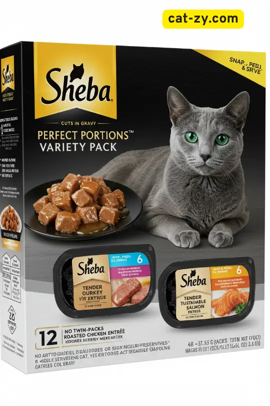 Sheba Perfect Portions Wet Cat Food Cuts in Gravy Variety Pack _ cat-zy