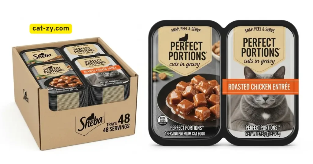 Sheba Perfect Portions Wet Cat Food Pate Gourmet Chicken and Tuna Entree _ cat-zy
