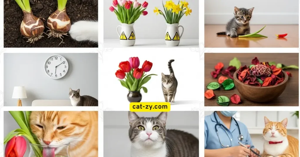 Shocking Facts Tulips and cats _ cat-zy