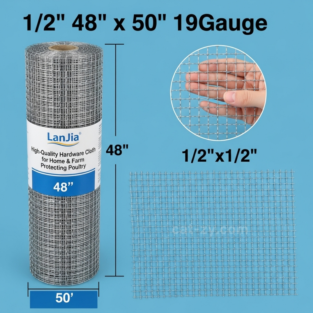 hardware cloth _ chain link fencing _ cat-zy