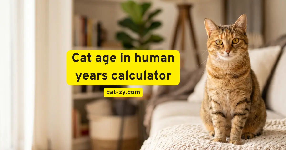 A friendly cat looking curious, representing the free cat age in human years calculator on cat-zy.