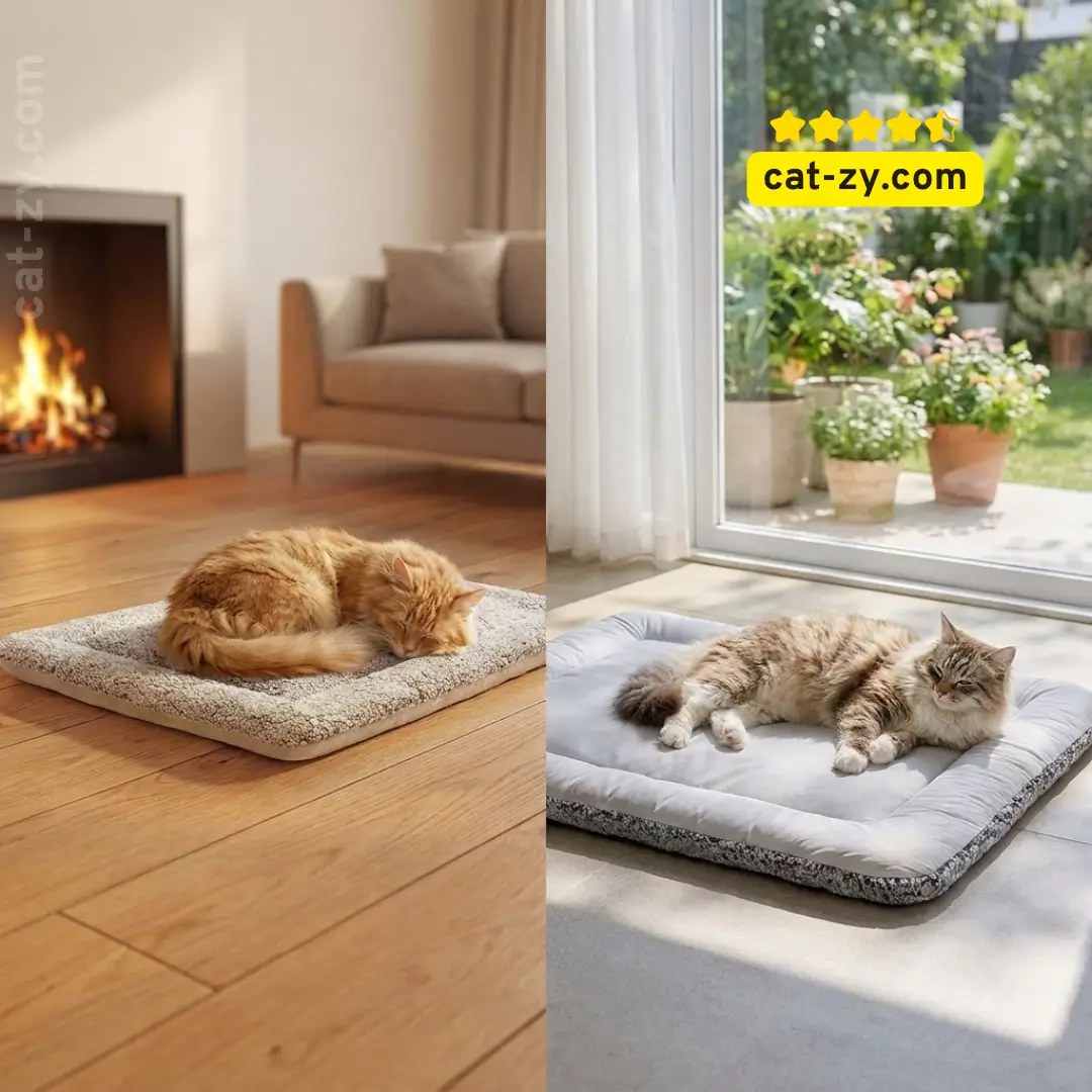 Reversible Cat Cooling and Warming Mat - best cat furniture cat supplies