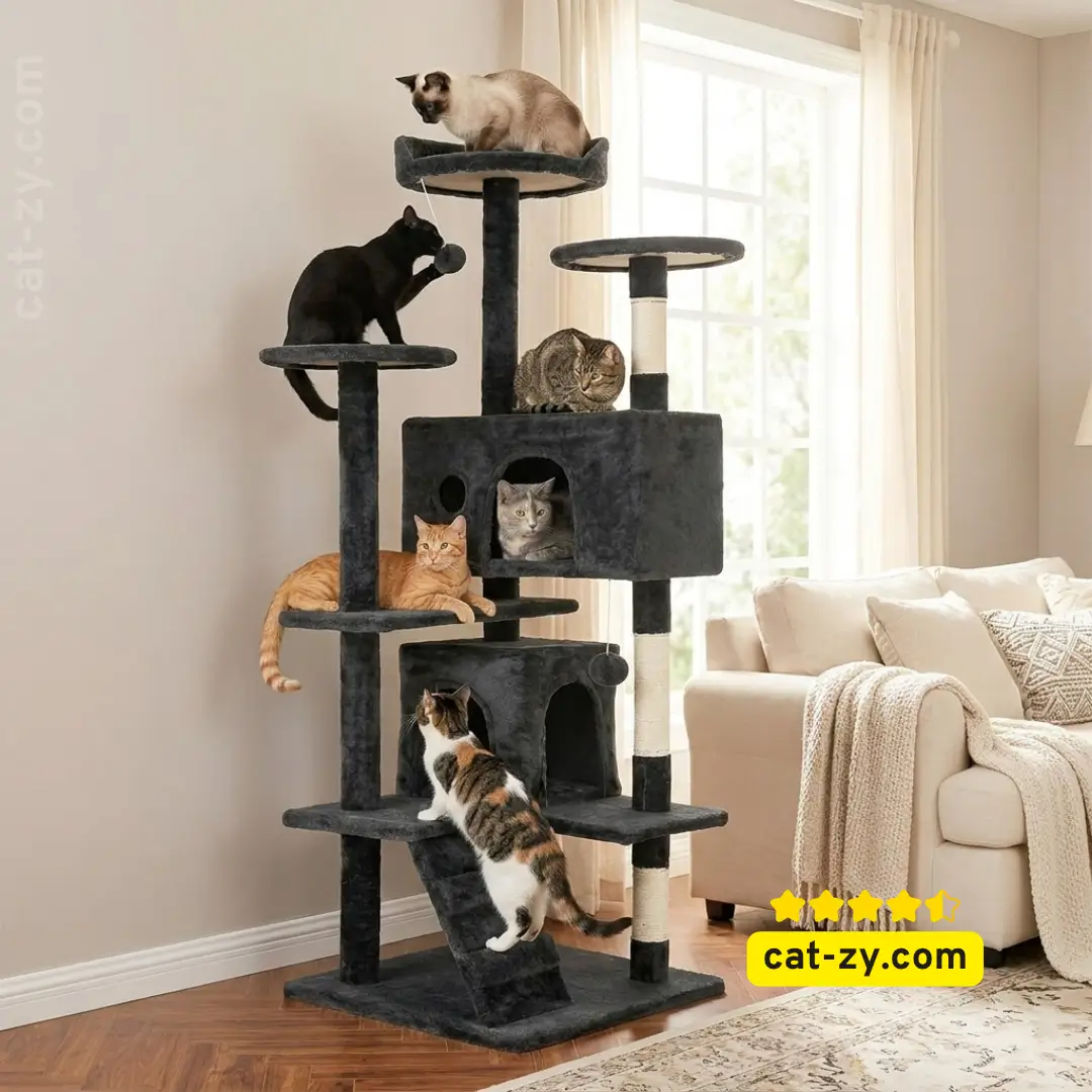 FDW 54 Inch Cat Tree Tower - best cat furniture cat supplies